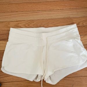 Classic white comfy shorts